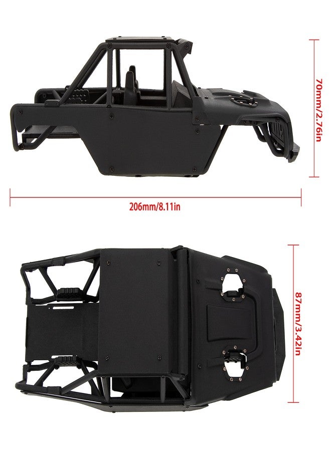 MEUS RACING TRX4M Body Ripper Chassis Kit for TRX4M Defender/Bronco/K10/F150 High Trail 1/18 RC Crawler Car (MEX2-Black) - Image 3